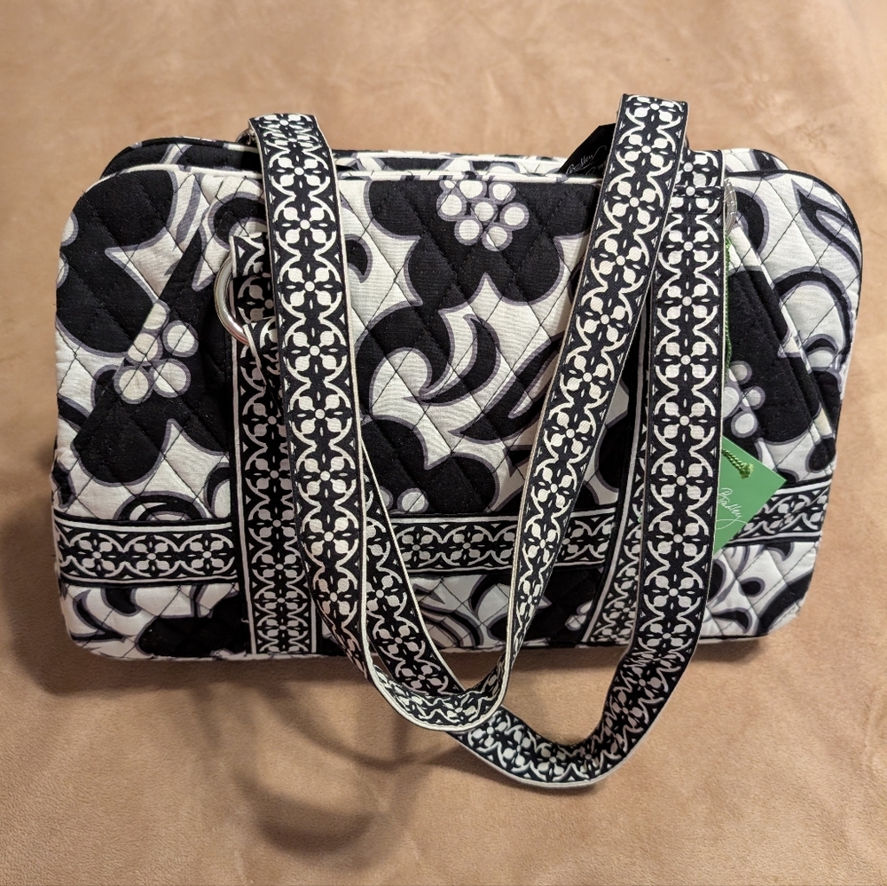 (NWT) Vera Bradley tote bag in the retired "Night & Day" pattern